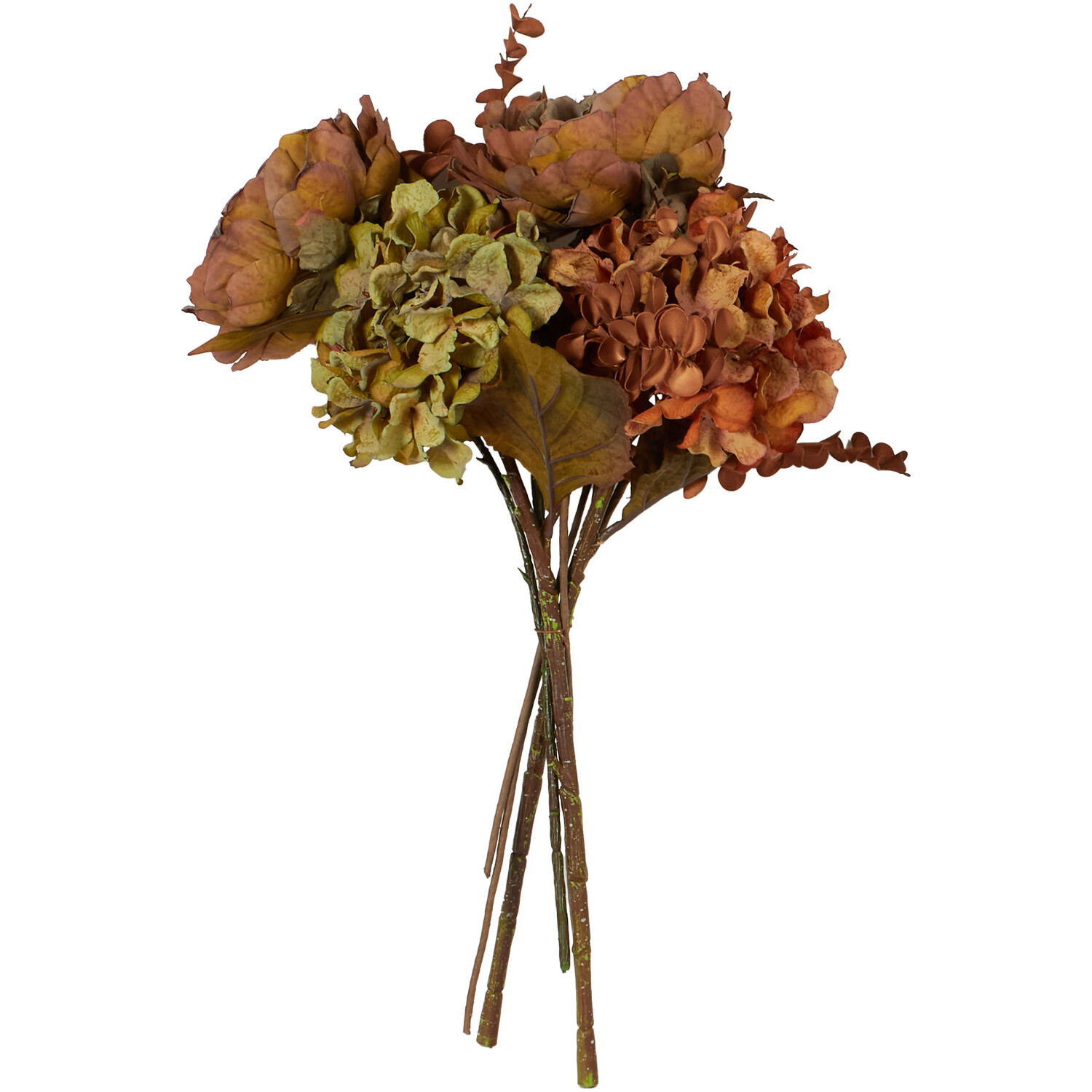Burnt Orange Hydrangea Bouquet  - Orange Image 1