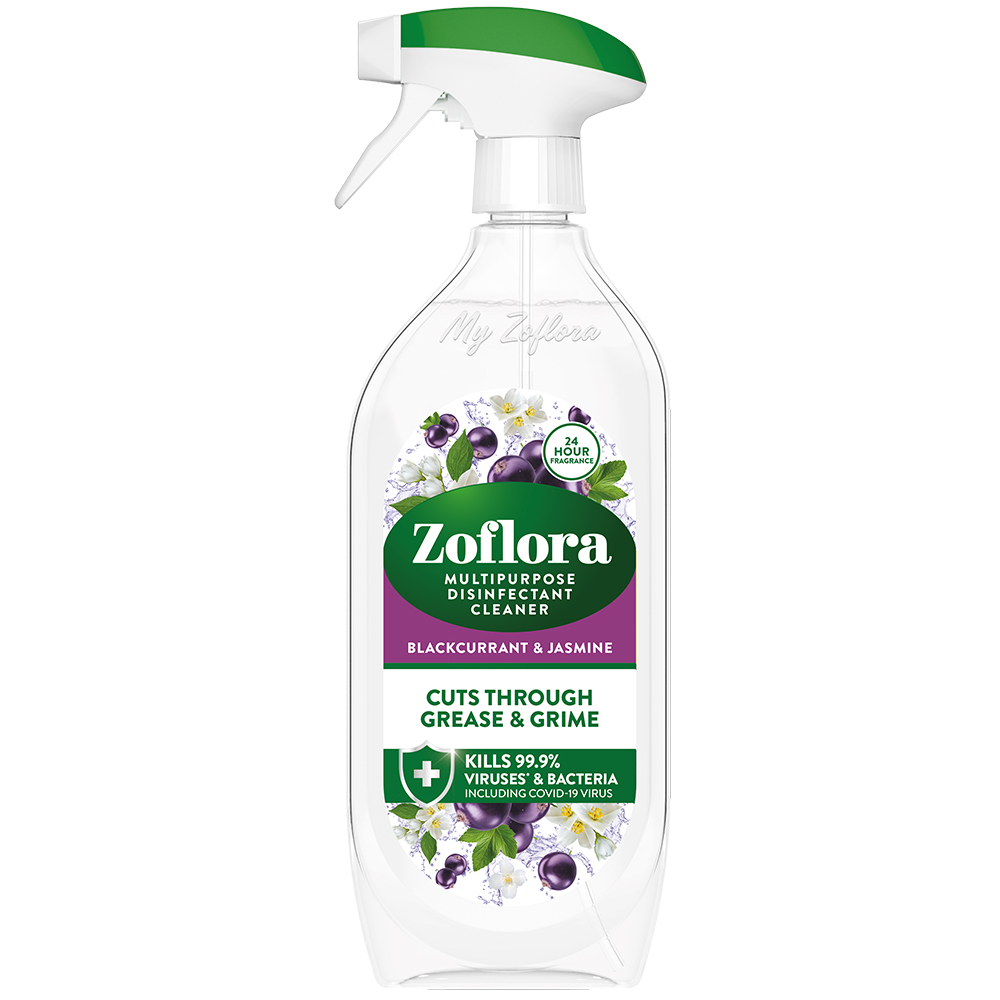 Zoflora Power Blackcurrant and Jasmine Multipurpose Disinfectant Cleaner 800ml Image 1