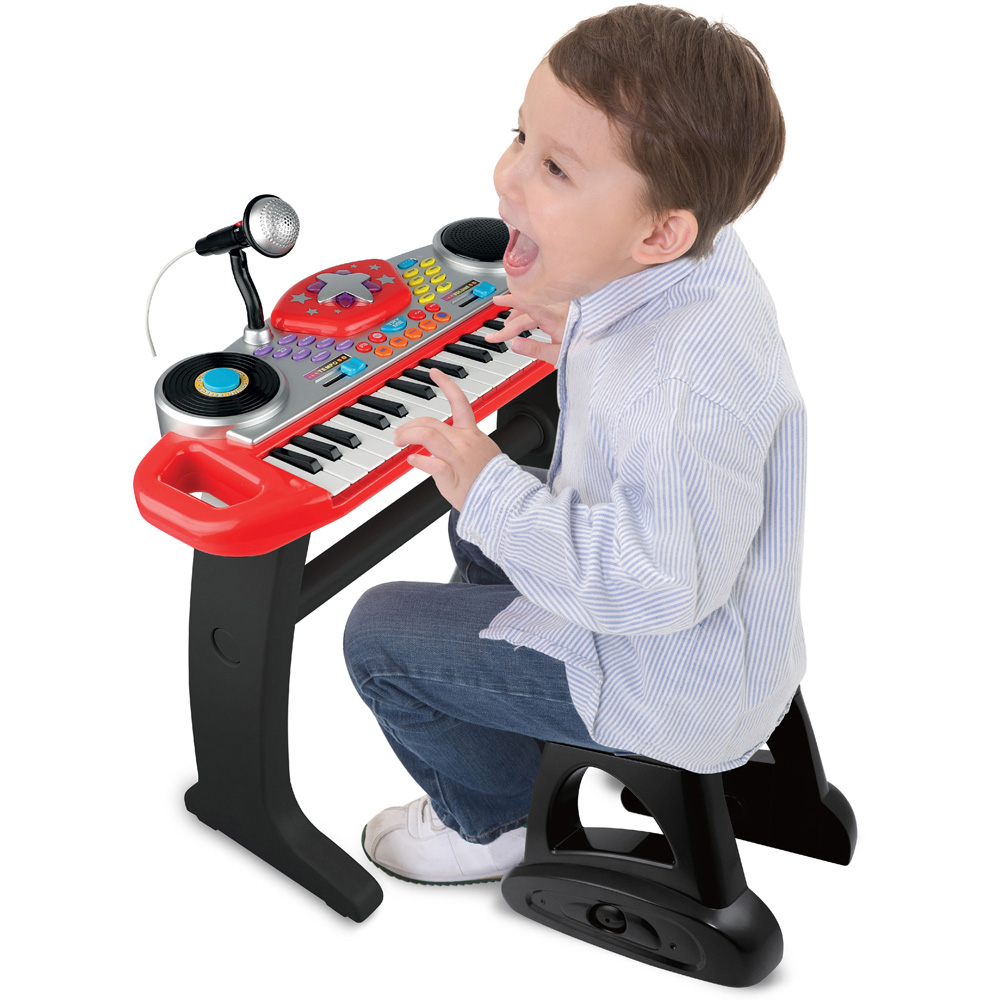 Winfun Disco Beat Bop Red Keyboard Kids Rock Star Set Image 7