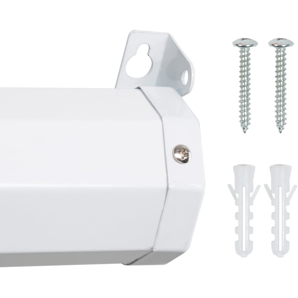 tectake Wall and Ceiling Mounted Retractable 2 Layer Projector Screen 99 inch Image 5