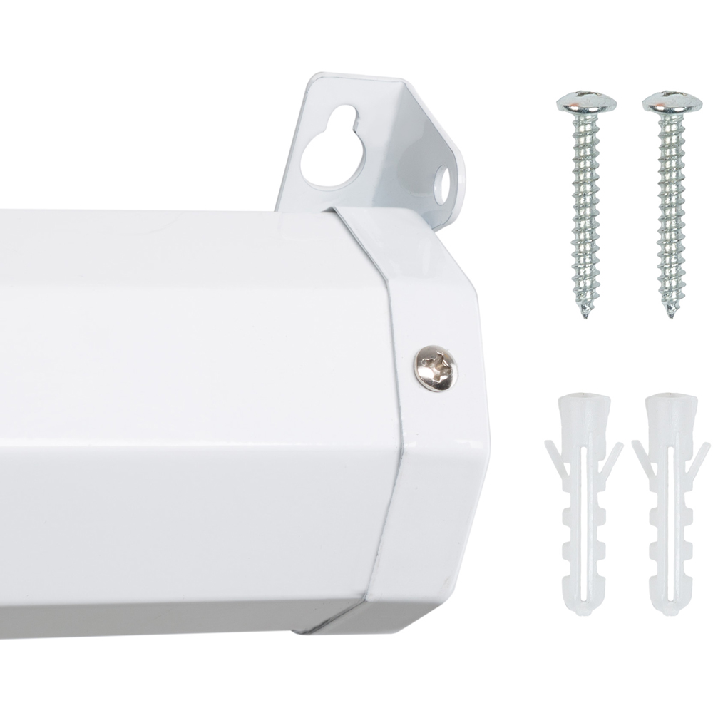 tectake Wall and Ceiling Mounted Retractable 2 Layer Projector Screen 84 inch Image 3