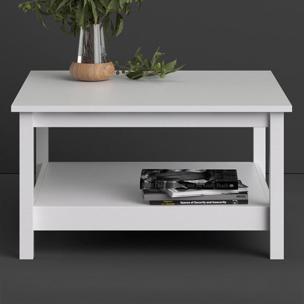 Florence Madrid White Coffee Table Image 1