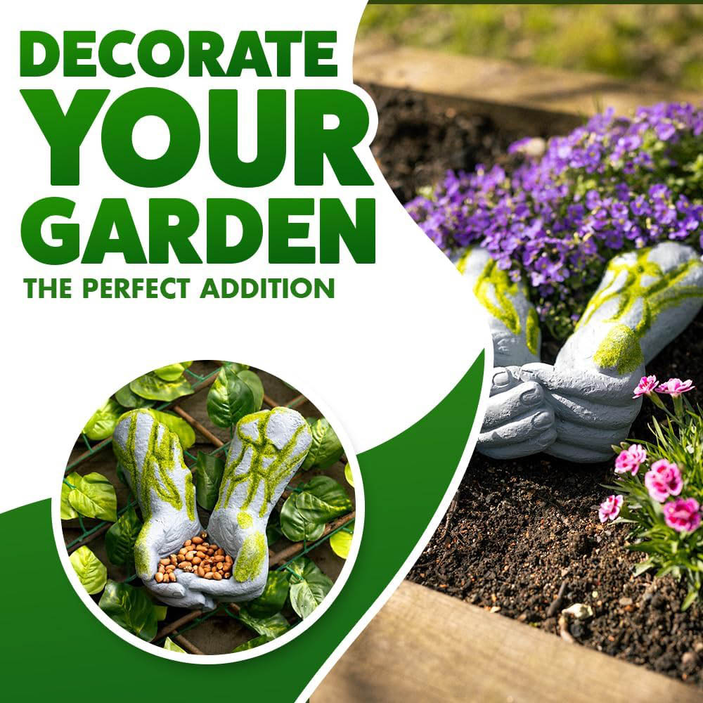 Marco Paul Wall Mounted Resin Hand Garden Ornament Image 4