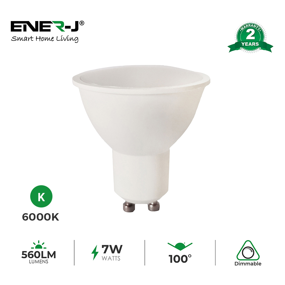 Ener-J 7W GU10 6000K LED Dimmable Bulb 10 Pack Image 3