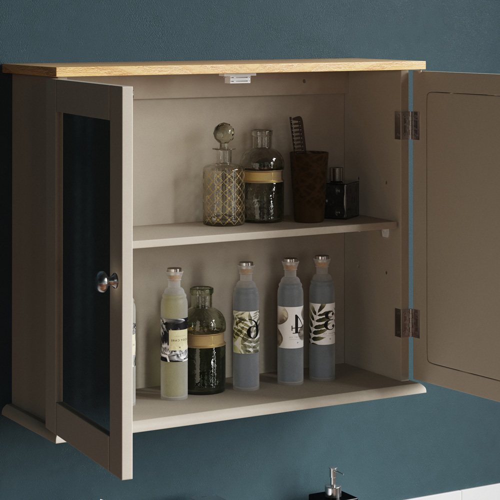 Bath Vida Priano Wide 2 Door Mirror Bathroom Cabinet Image 7