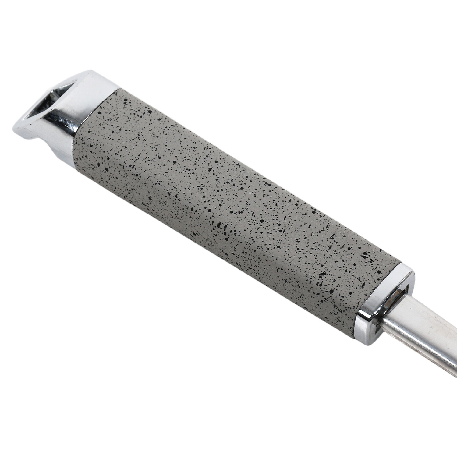 Stainless Steel Slotted Turner with Soft Touch Handle - Grey Image 3