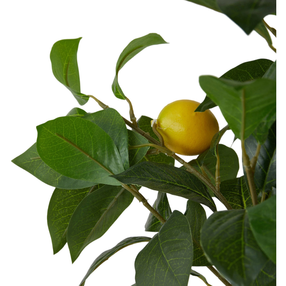 Living and Home Decorative Artificial Lemon Tree in Pot 115cm Image 3