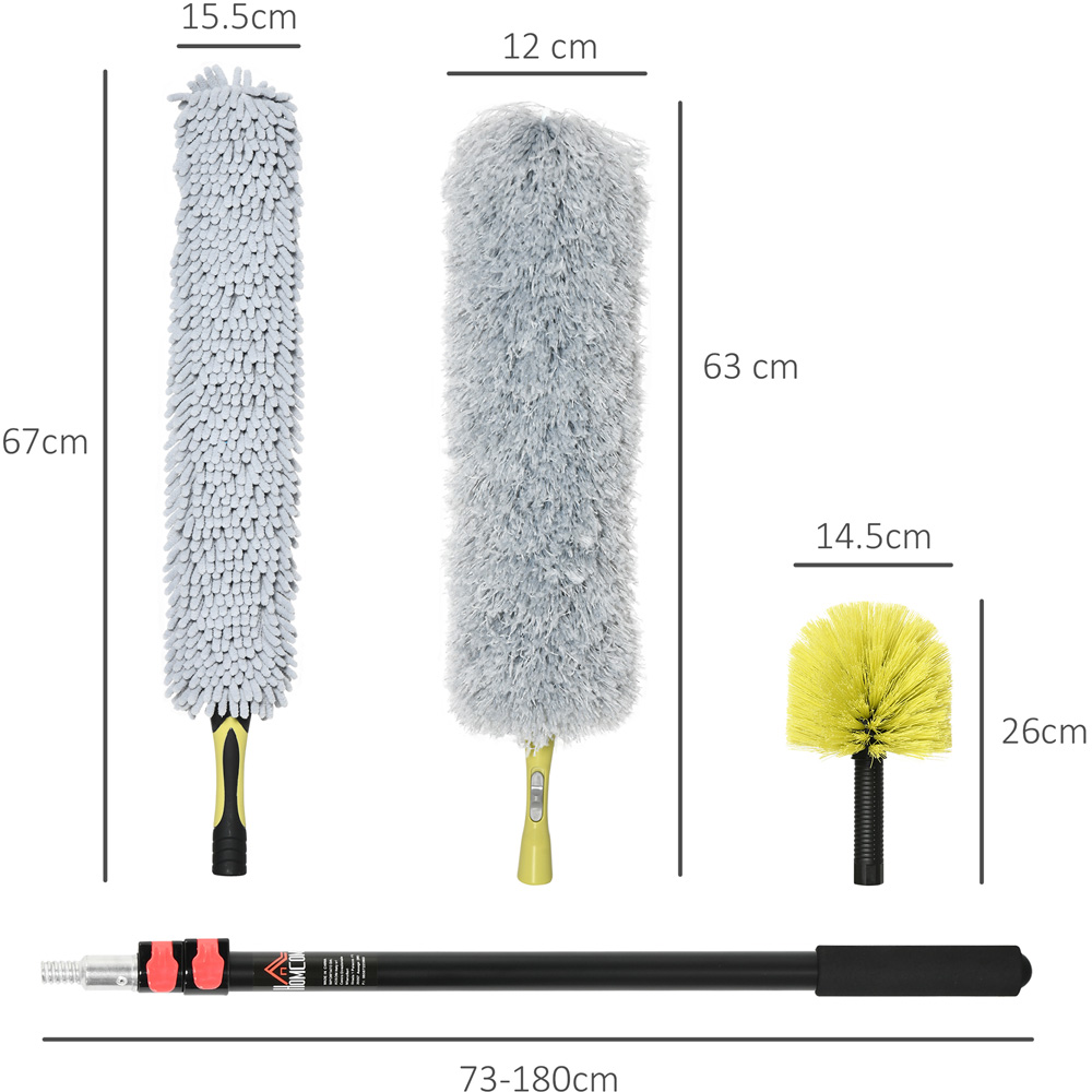 Extendable Feather Duster Cleaning Kit Wilko