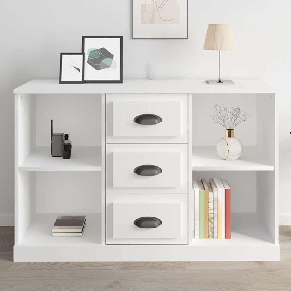 vidaXL White Engineered Wood Sideboard Image
