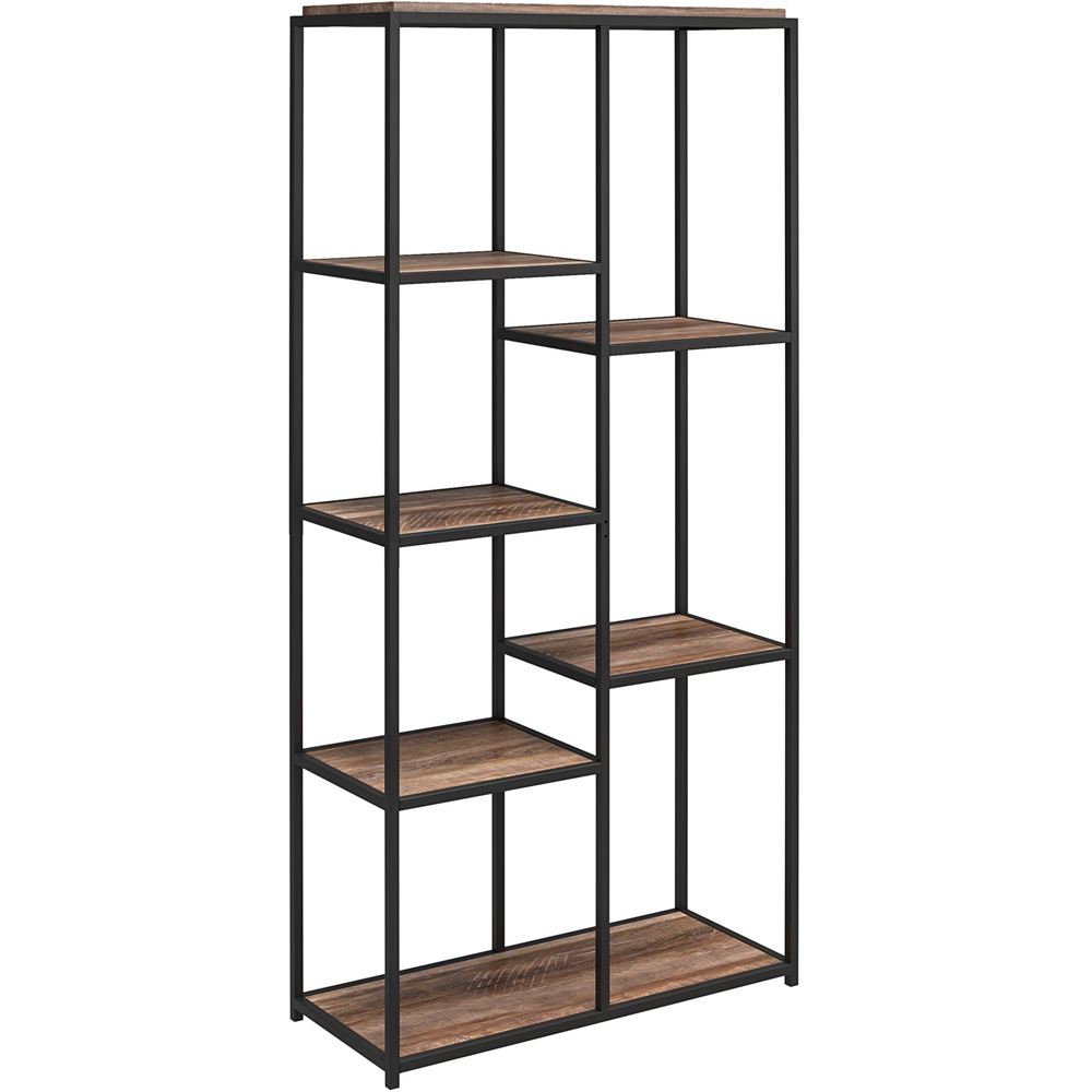 Dorel Quincy 5 Shelf Weathered Oak Bookcase Image 4