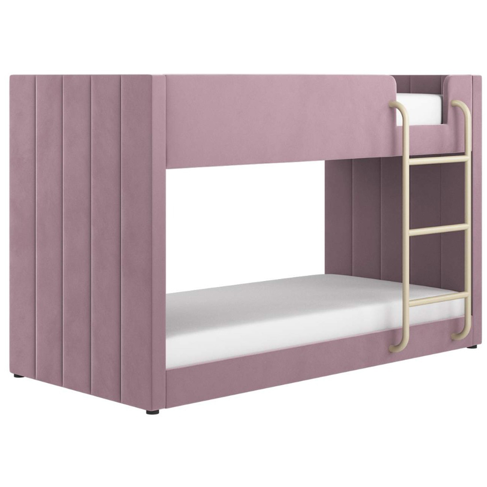 Flair Eden Pink Velvet Bunk Bed Image 2