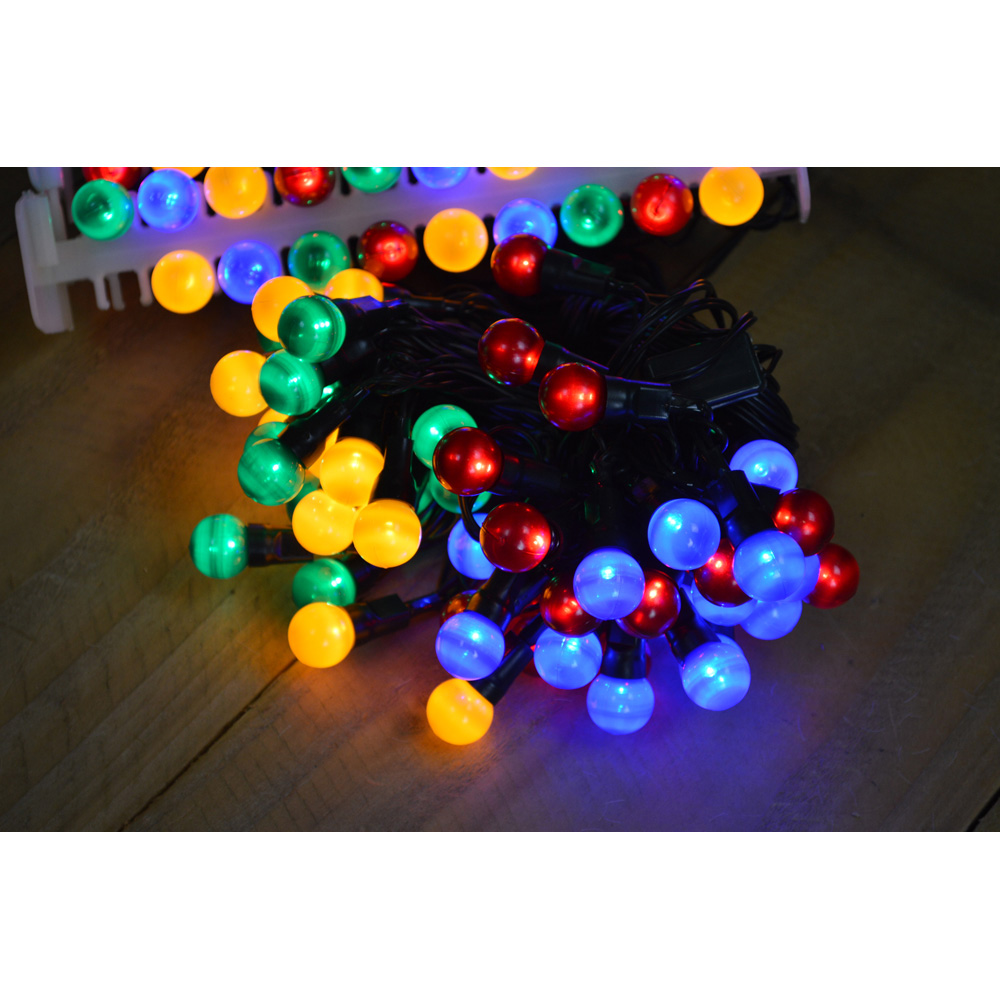 Premier 100 Multicolour LED Multi-Function Green String Light 10m Image 6
