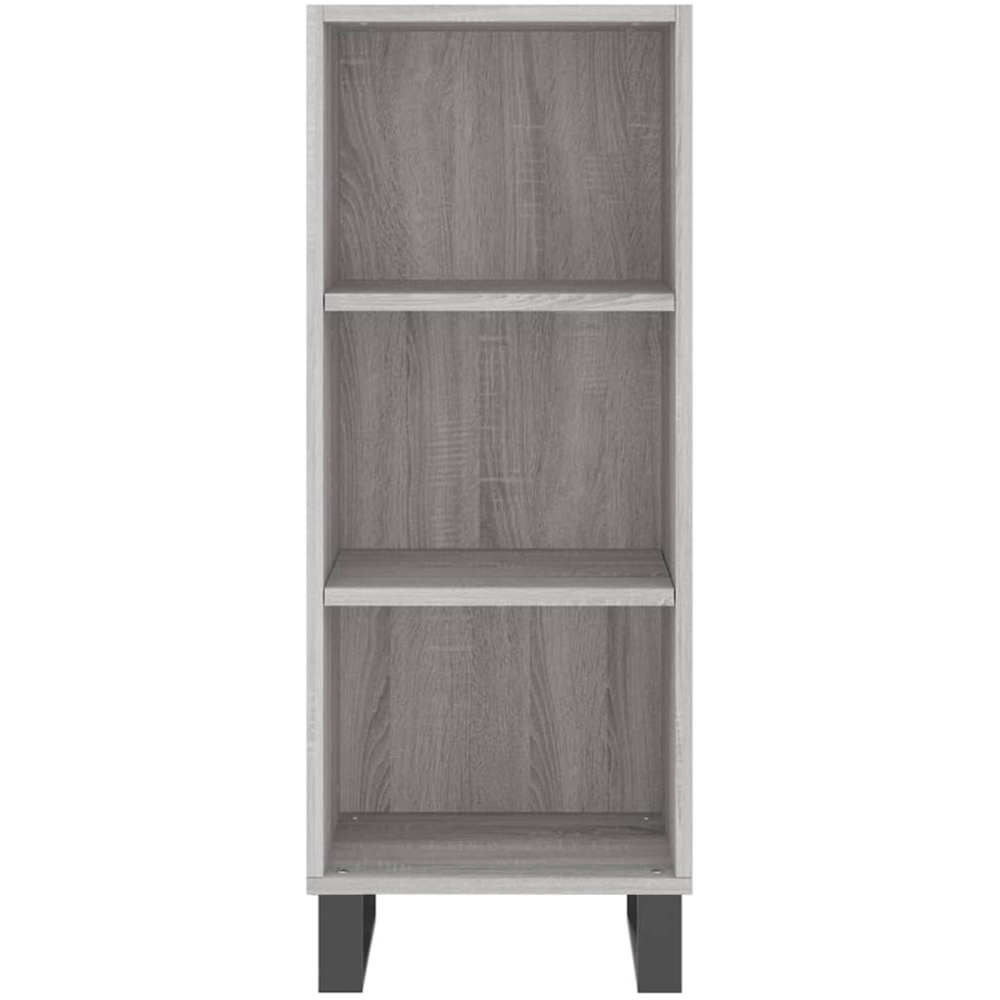 vidaXL Single Door 3 Shelf Grey Sonoma Highboard Image 8