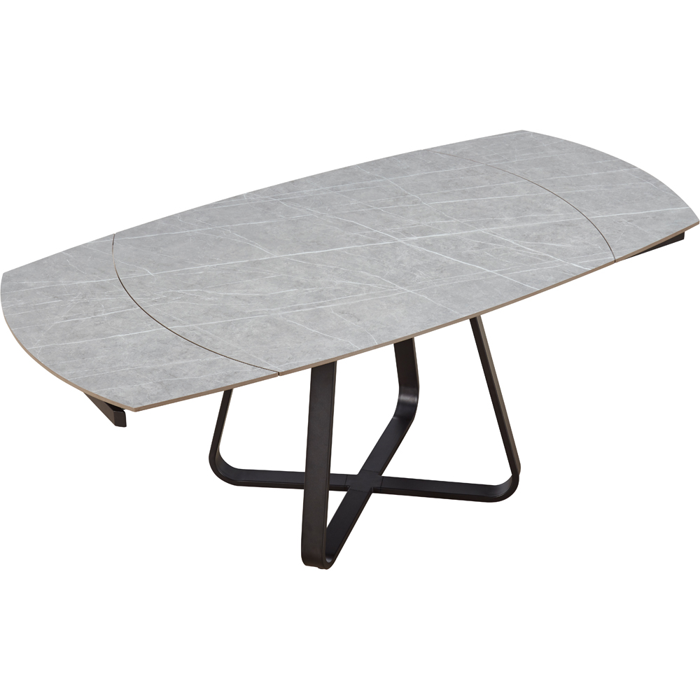 DS Living Arden 6 Seater Dining Table Light Grey Cracked Stone Image 5