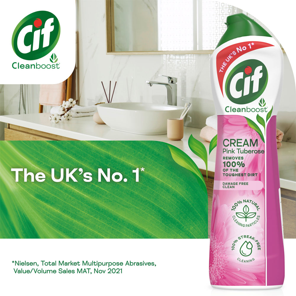 CIF Cream Cleaner Pink Flower 500ml Image 4