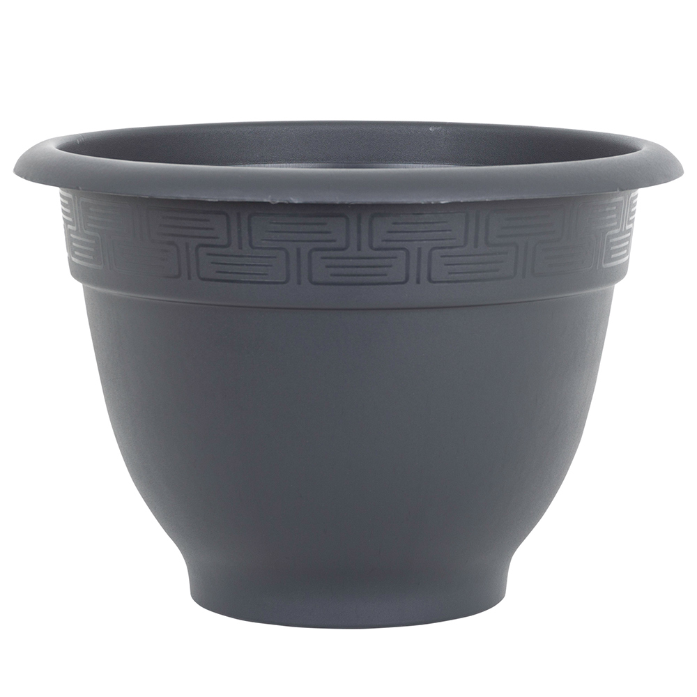 Wham Bell Pot Slate Recycled Plastic Round Planter 44cm 4 Pack Image 3