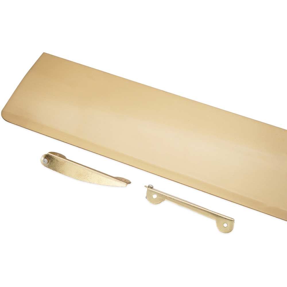 Spira Brass Satin Brass Large Letter Tidy Flap 300 x 87mm Image 3