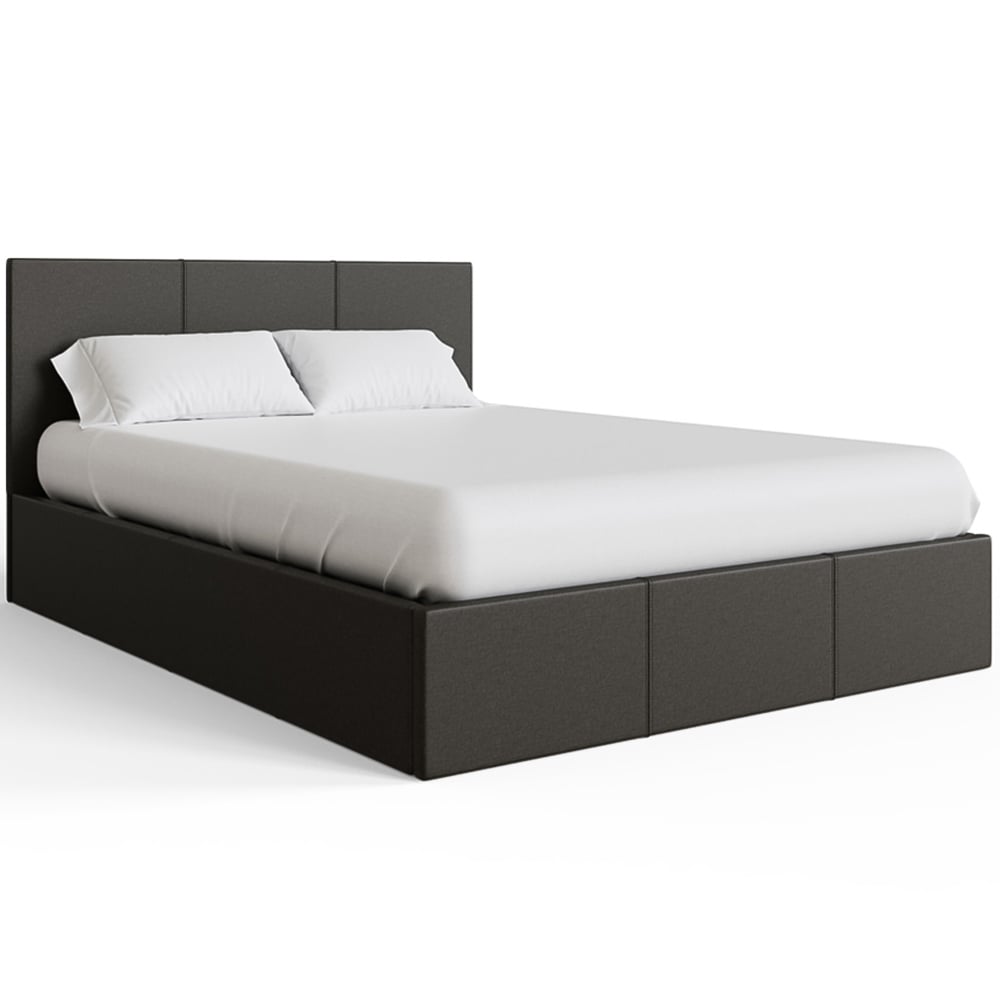 GFW King Grey Side Lift Ottoman Bed Image 2