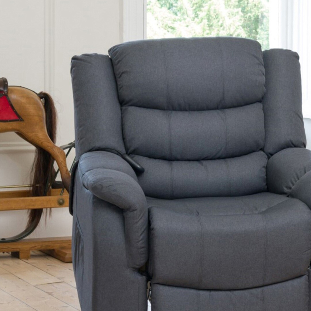 Artemis Home Colfax Dark Grey Massage and Heat Electric Recliner Chair Image 2