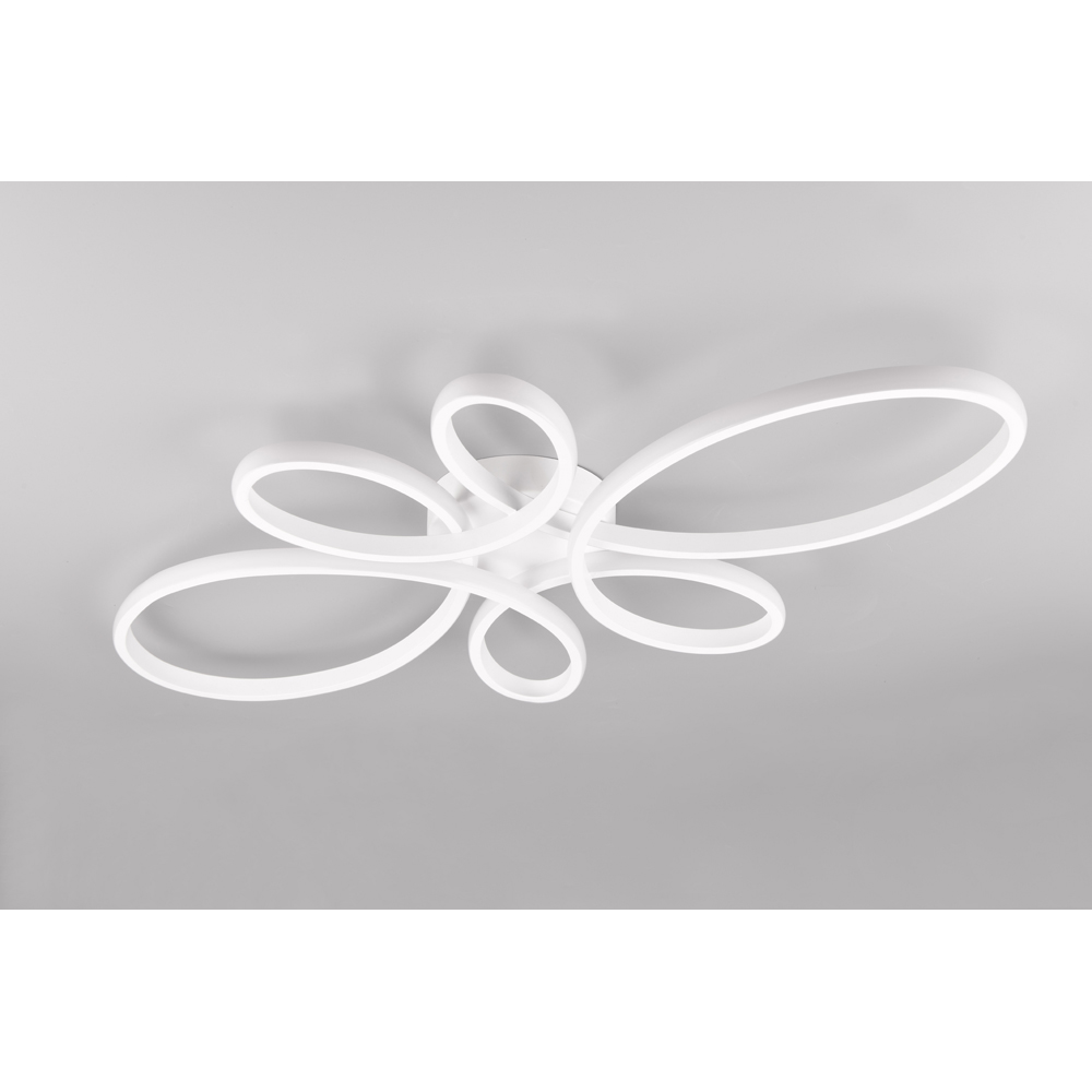 TRIO Fly White Matt Integrated LED Ceiling Light Image 6