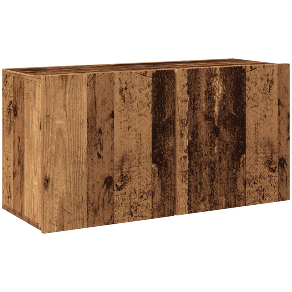 vidaXL 2 Door Old Wood Wall Mounted TV Cabinet Image 2