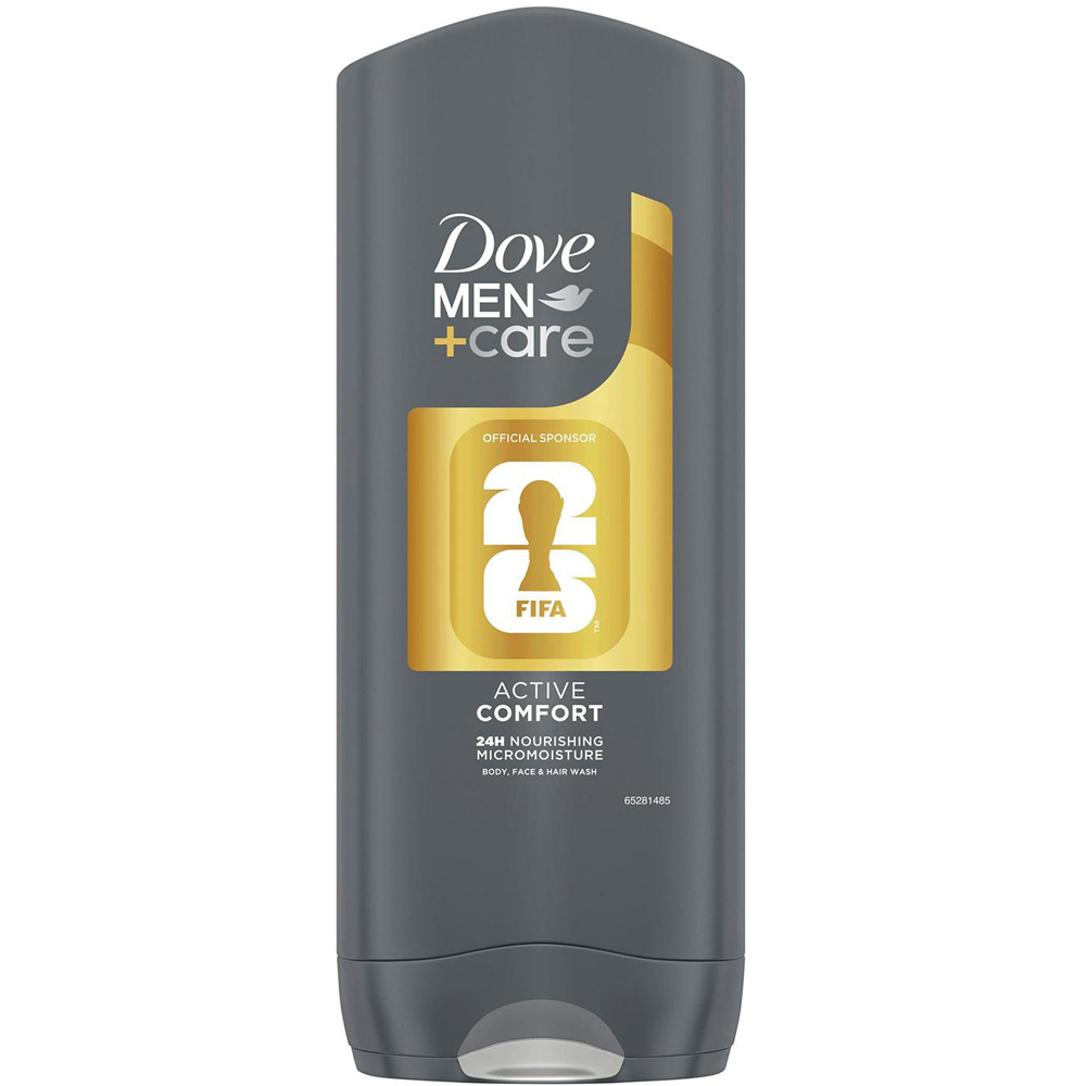 Dove Men+Care FIFA Limited Edition Active Comfort 3-in-1 Shower Gel 400ml 6 Pack Image 2