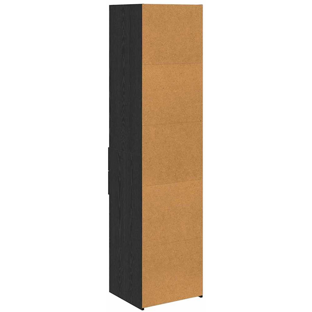 vidaXL 2 Drawer 5 Open Shelf Black Oak Slim Highboard Image 7