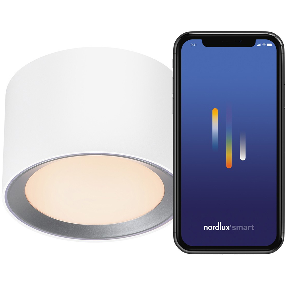 Nordlux Landon Smart White Ceiling Light Image 3