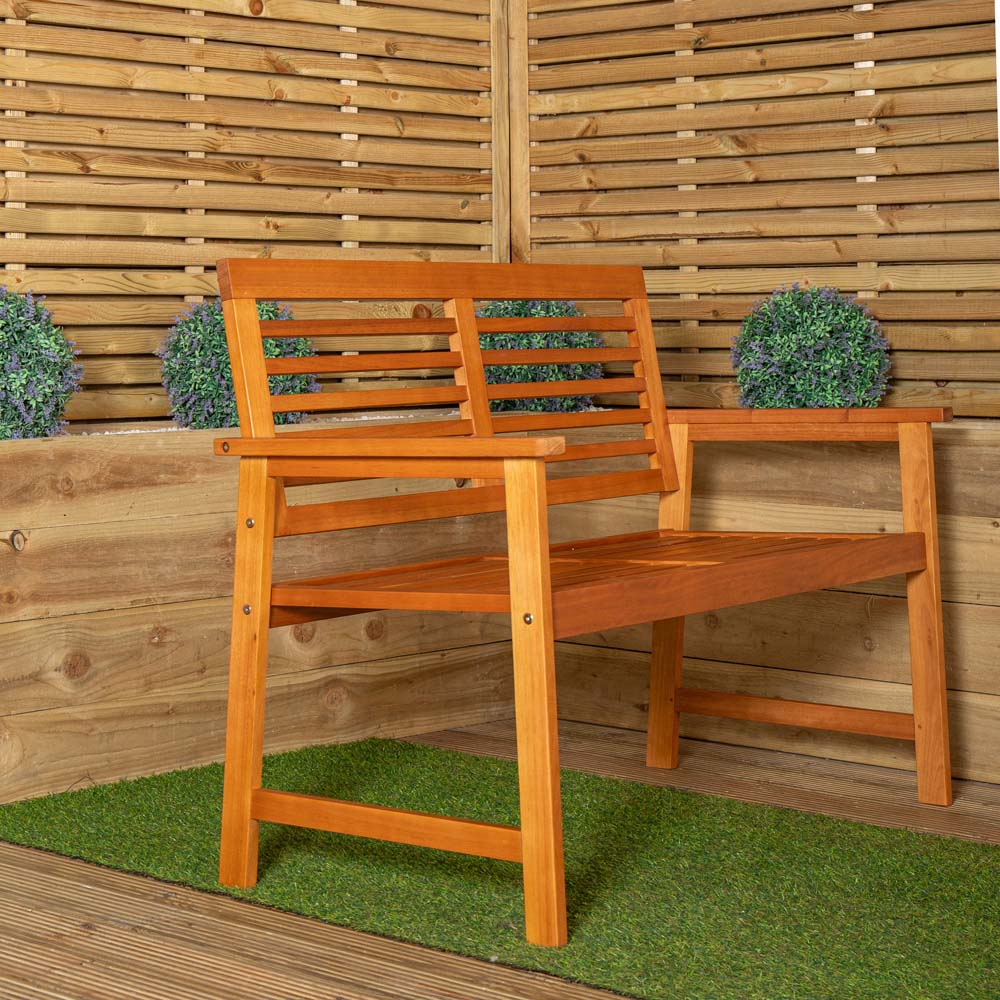 Samuel Alexander Waimea 2 Seater Wooden Garden Bench Image 5