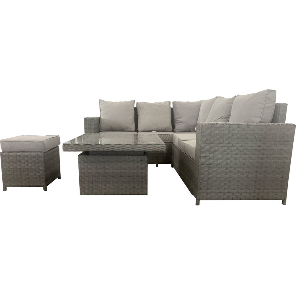 Carolina High Back Conversation Set - Grey / 4 Image 3