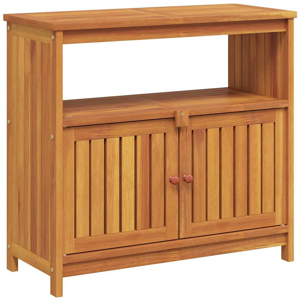 vidaXL 2 Door Single Shelf Garden Console Table Image 2
