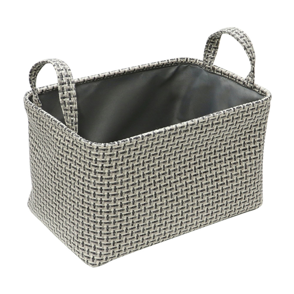JVL Silva Set of 3 Rectangular Fabric Storage Baskets Image 4