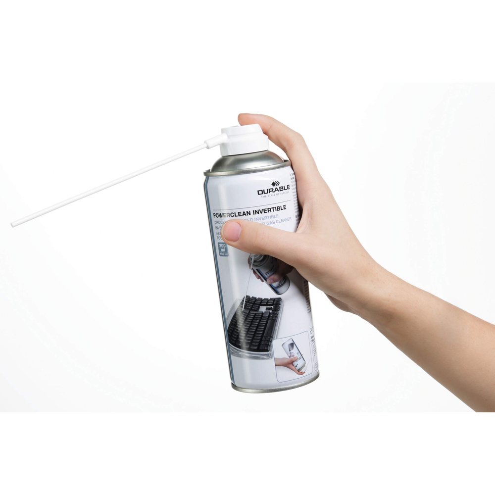 Durable POWERCLEAN Invertible Pressurised Gas Cleaner 200ml Image 6