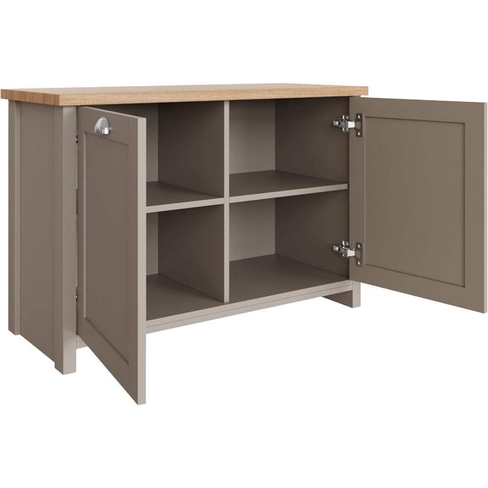 GFW Lancaster Grey Shoe Storage Image 3