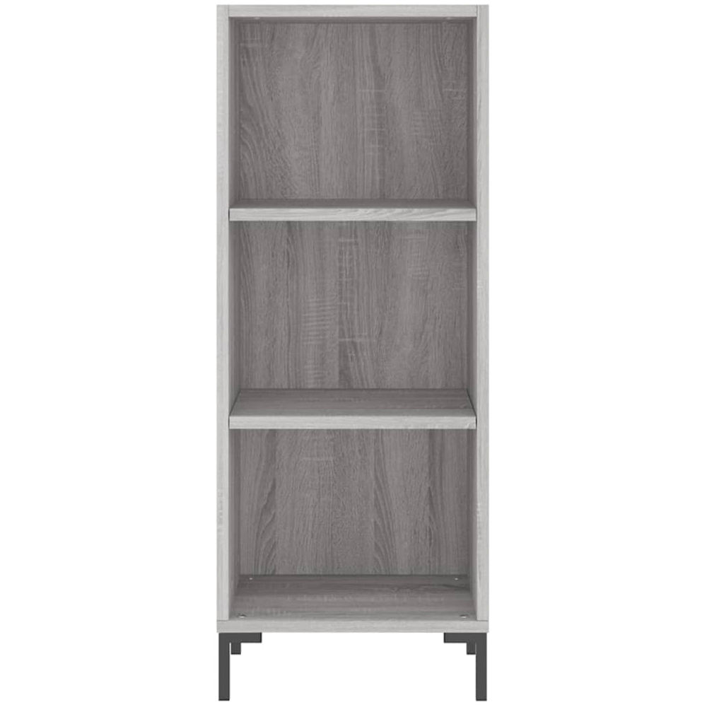 vidaXL Single Door 3 Shelf Grey Sonoma Highboard Image 8