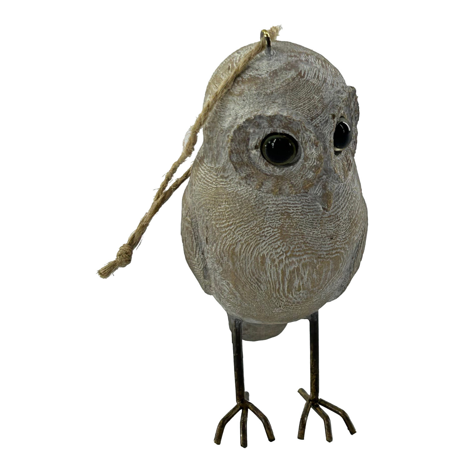 Wood Effect Carved Owl Standing Decoration Image 8