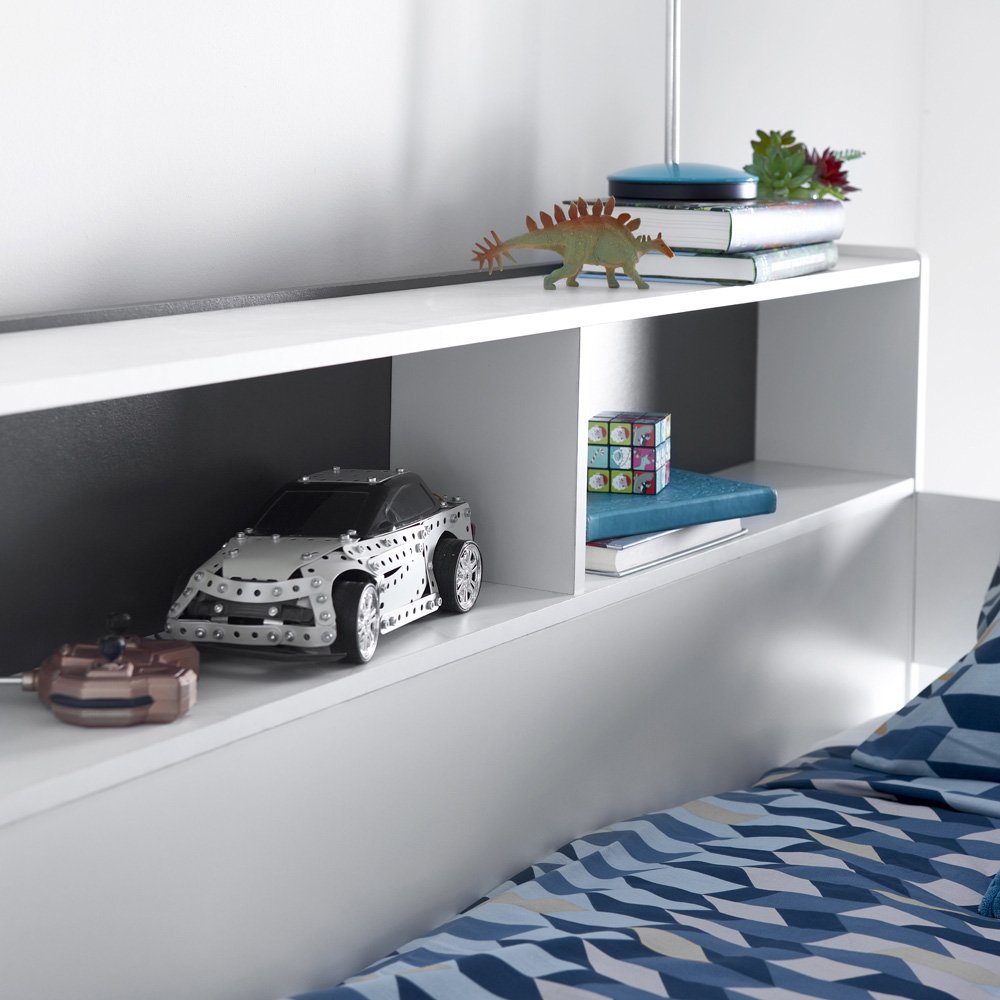 Ersa Grey and White Mid Sleeper with Spring Mattress Image 4