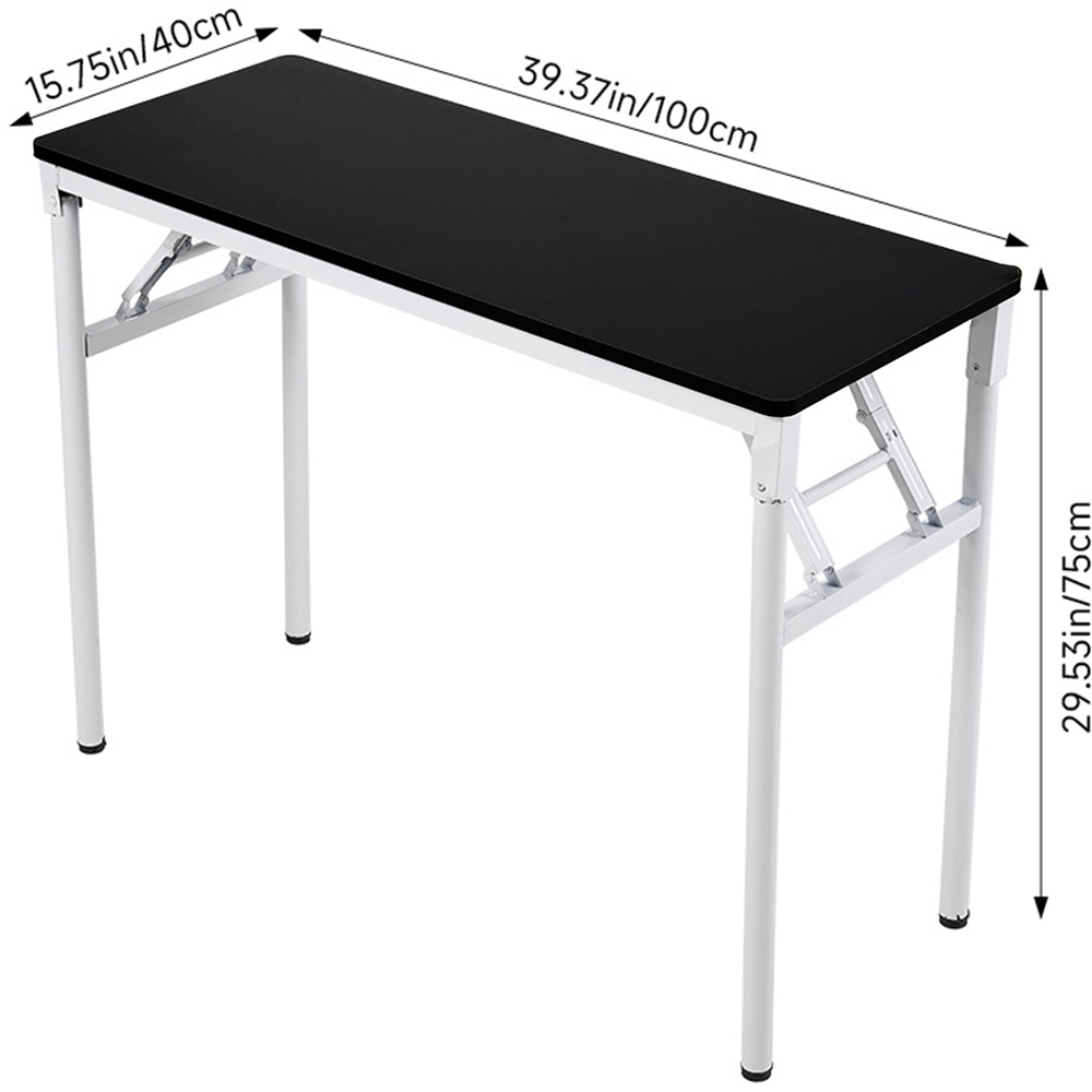 Living and Home Metal Frame Foldable Laptop Desk Black Image 9