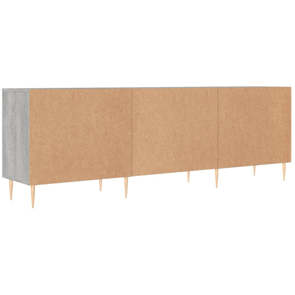 vidaXL 2 Door 2 Shelf Grey Sonoma TV Cabinet Image 8