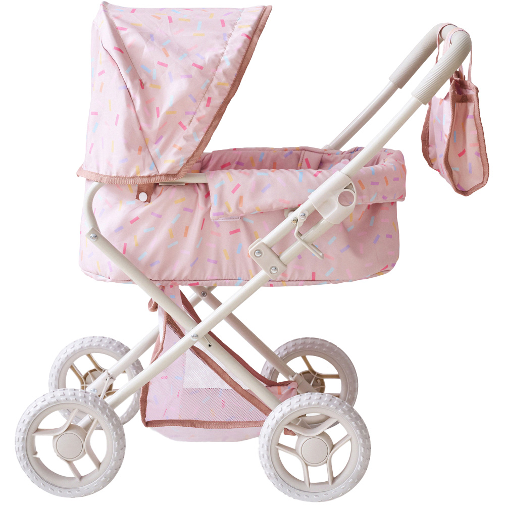 Teamson Kids Beige Olivia's Little World Confetti Classic Doll Stroller Image 1