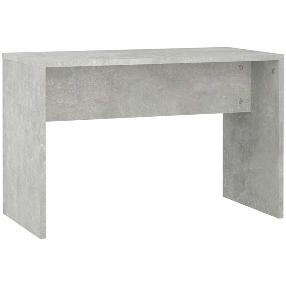 vidaXL Concrete Grey LED Mirror Dressing Table and Stool Set Image 7