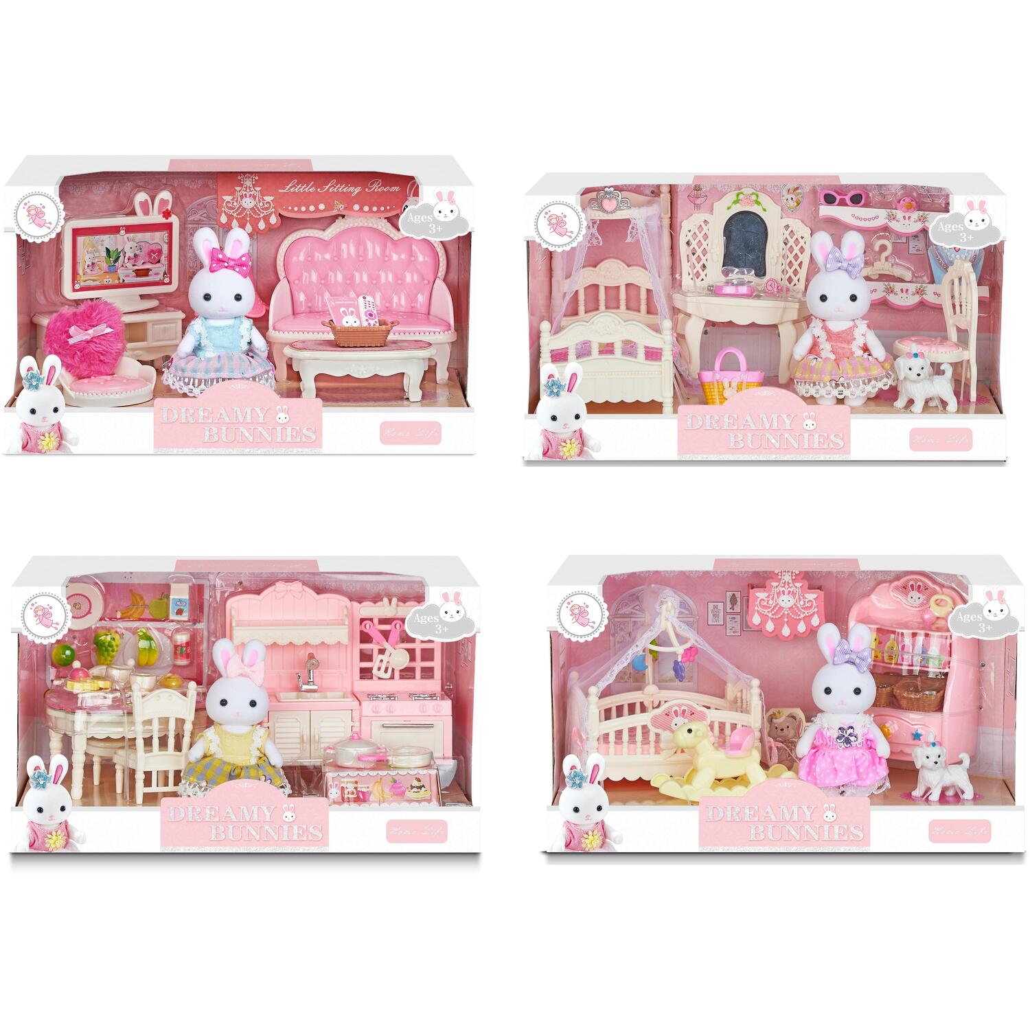 Dreamy Bunnies Home Life Playset Image 1