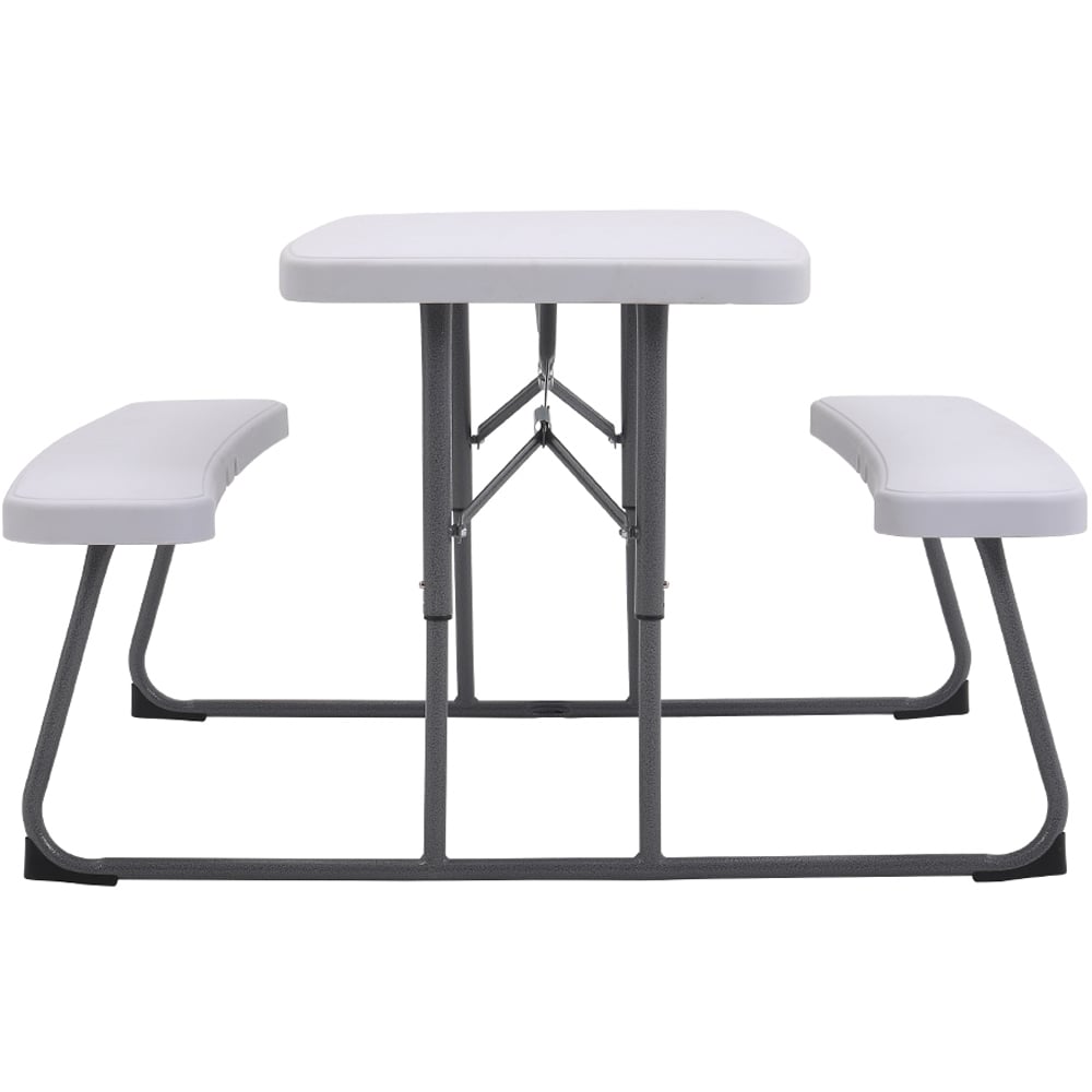 Living and Home Kids Foldable 4 Seater Picnic Table and Bench Set Image 3