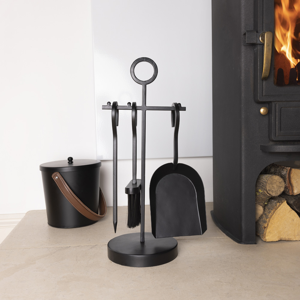 Charles Bentley Paxford Black Fireside Tool Set Image 2