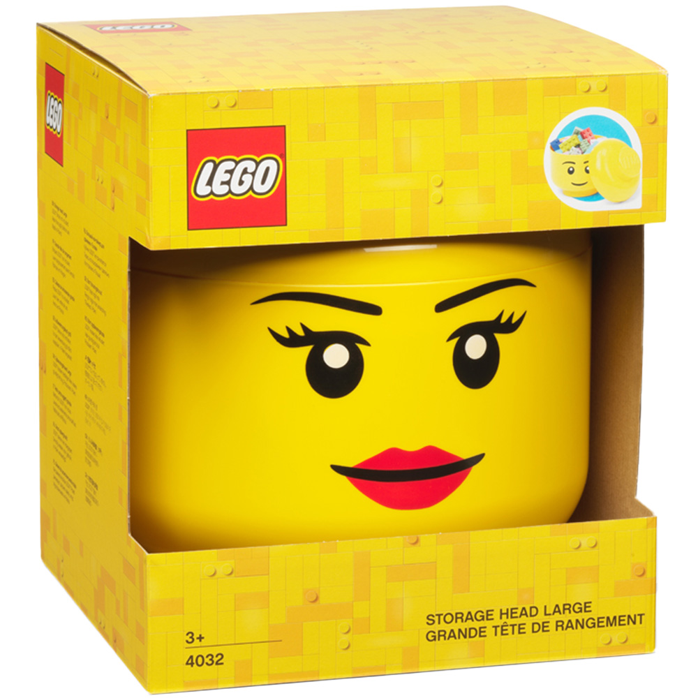 LEGO Set of 2 Girl Face Storage Head Image 1