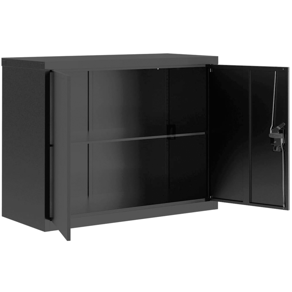 vidaXL 4 Door Black Steel Tall File Cabinet Image 9