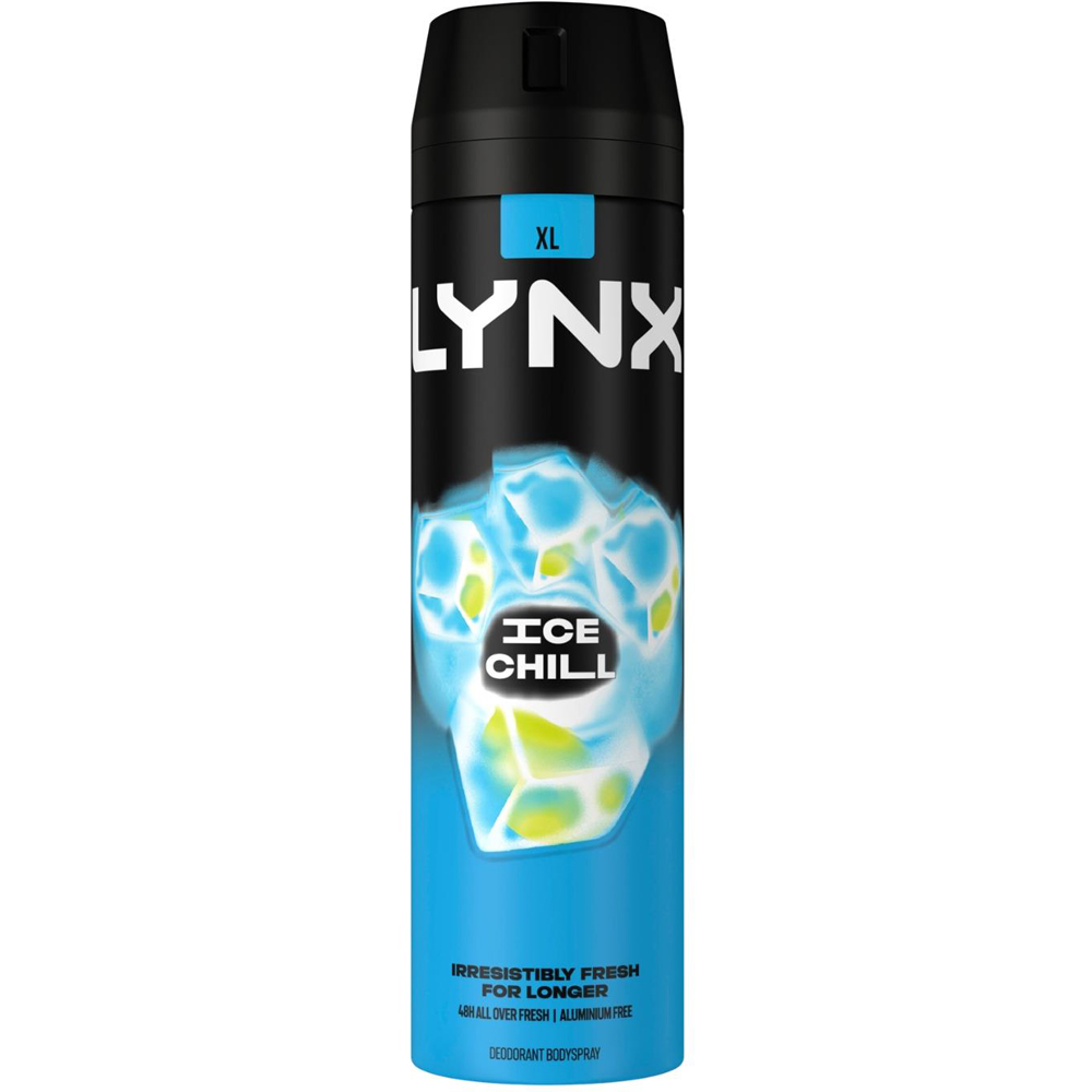 Lynx XL Ice Chill Iced Mint and Lemon 48H Sweat Protection Deodorant Body Spray 200ml 3 Pack Image 2