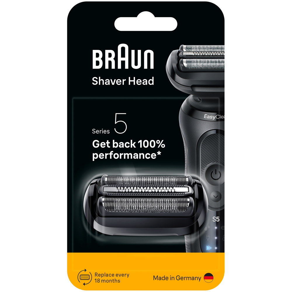 Braun Series 5 54B Black Electric Shaver Original Replacement Head Image 2