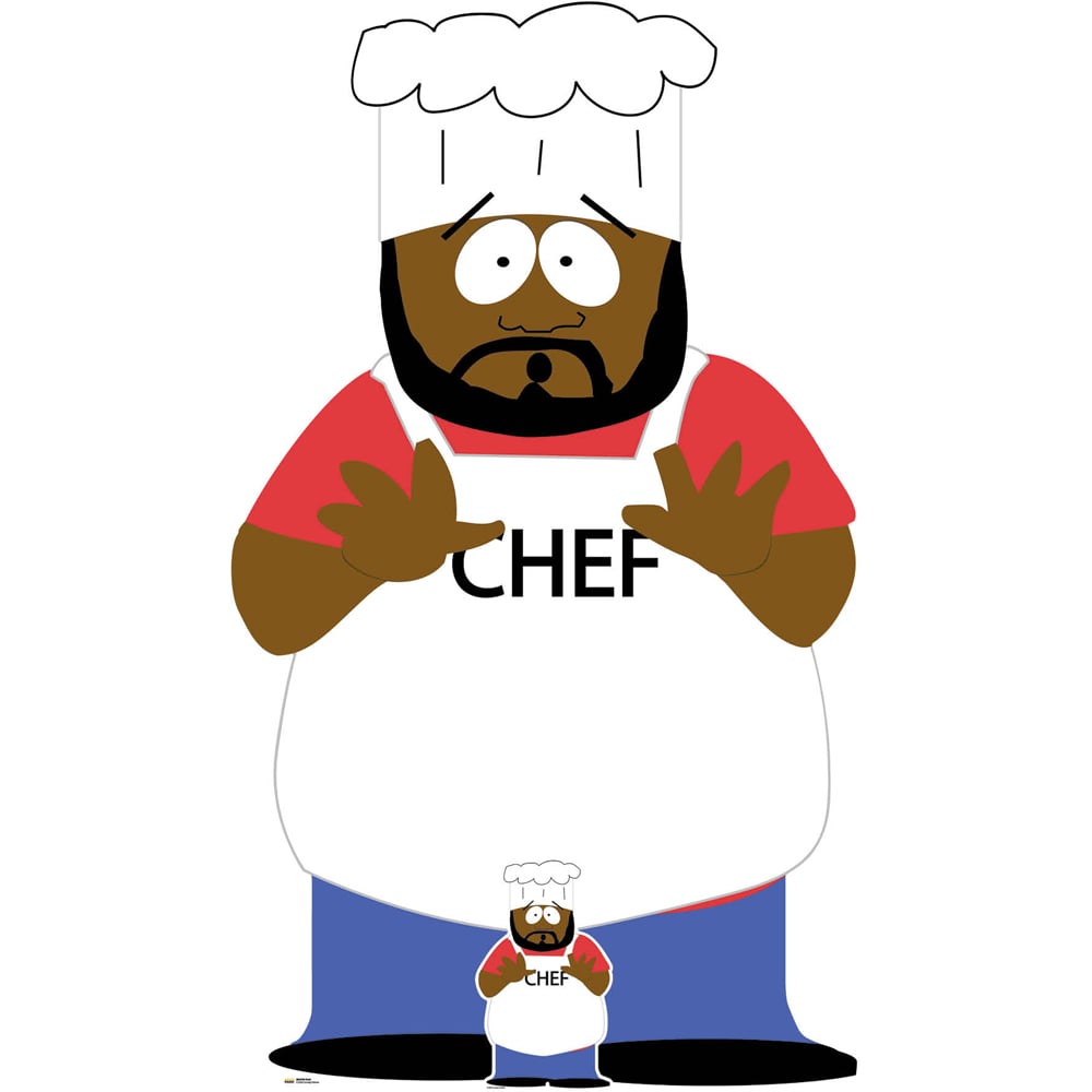 Star Cutouts South Park Chef Cardboard Cutout 5.5ft Image 1