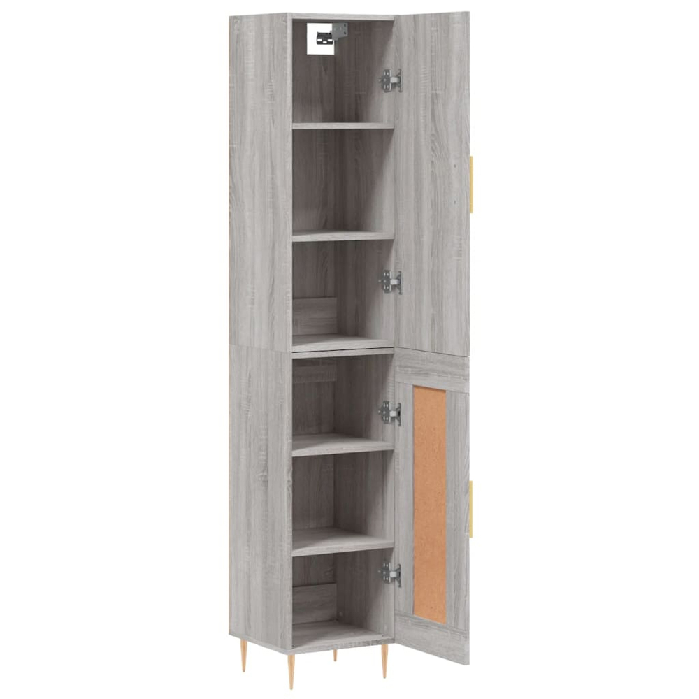 vidaXL 2 Door Grey Sonoma Highboard Image 4